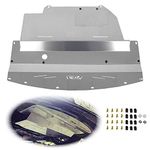 ELITEWILL Silver Aluminum Front Lower Engine Splash Shield Guard Under Tray Cover Skid Plate Fit for 2003-2009 Nissan 350Z & 2003-2006 Infiniti G35 and 03-07 G35 Coupe