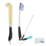 Multipurpose Cleaning Brush Kit - Set of 4 Brushes for Cleaning Drinking Bottles/Cups, Caps, Straws, Nipples, Wine Decanters/Glasses, Coffee/Tea Pots, Water Reservoirs, etc. - Safe Food Grade