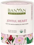 Banyan Botanicals Joyful Heart CCF Tea – Loose Leaf Organic Herbal Tea – Uplifting and Aromatic CCF Tea with Hibiscus, Tulsi, and Rose – 1.5 oz. – Non-GMO Sustainably Sourced Herbal Loose Leaf Tea