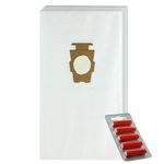 SPARES2GO Cloth Dust Bags F & Twist compatible with Kirby Vacuum Cleaner (Pack of 5 + Fresheners)