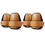 Biviwan Leather Knee Pads, One Strap Non-slip Knee Pads, Machine Washable, Durable,Large Size