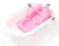 MUMMAMIA Silicone Folding Baby Bath Tub with Cocoon Infant Bath Cushion (0-5 Years) - (COCOON PINK)