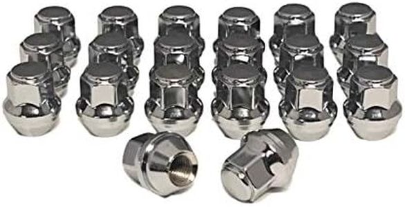 Eisen 12x1.5 One-Piece Chrome OEM Factory Style Lug Nuts for Ford Focus Fusion Escape Stock Wheels