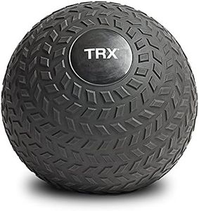 TRX Training Slam Ball Weighted Textured Tread Slip Resistant Rubber Ball for High Intensity Full Body Workouts and Indoor or Outdoor Training (40)