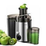 Juicer Machines, FOHERE Juicer Whole Fruit and Vegetables with 3-Speed Setting, Upgraded Version 400 W Motor Quick Juicing, Cleaning Brush and Juicing Recipe Included