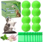 Mimo Style Cat Deterrent Outdoor, Natural Peppermint Oil Cat Deterrent Outdoor Indoor, Keep Cats & Dogs Off Lawn, Yard, Garden, Mulch & Flower Beds Permanently 10 Pack