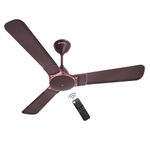 atomberg Erica Nuvo 1200mm BLDC Ceiling Fan with Remote | Award Winning Designer Fan | 5 star | High Air Delivery | Low noise operation | LED Speed Indicator | 3 Years Warranty (Umber Brown)