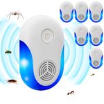 Upgraded Ultrasonic Repeller 6 Packs, 2024 Indoor Ultrasonic and Repellent for Rodent, Roach, Mouse, Bugs, Ant, Mosquito, Mice, Spider, Electronic Plug in Pest Control