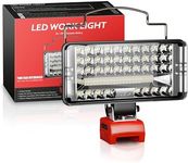 LED Work Light for Milwaukee m18 18v Battery Cordless Spotlight for m18 Battery Light with Low Voltage Protection and USB & Type C Charger Port [Batteries not Included]