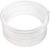 Clear Vinyl Tubing 3/4" ID × 1" OD -50 Ft 30PSI,Flexible Plastic Tubing,Lightweight Plastic Tubing,Oil Resistant Hybrid Multipurpose Industrial Vinyl Hose