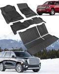 Liner Master® Floor Mats & Backrest Cargo Liner for Chevy Tahoe for GMC Yukon 2015-2020 All-Weather TPE Accessories Set