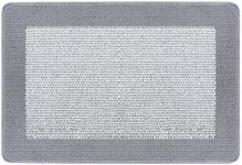 REFETONE Indoor Door Mat, Front Back Door Mat, Non-Slip Absorbent Resist Dirt Entrance Rug Inside Floor Mats, Machine Washable Low-Profile Inside Entry Door Rugs for Entryway - 24" x 36", Grey