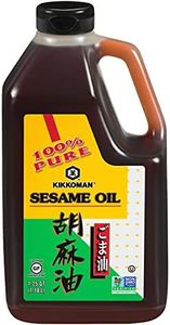 Kikkoman – No Preservatives Added Non-GMO Toasted Sesame Oil, Perfect for Grilling, Baking & All-Purpose Seasoning for Cooking - 1.25 Quarts