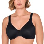 Delimira Women's Minimiser Full Coverage Underwire Seamless Support Minimizer Bra Black 38D