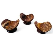 Eco Gree Handmade Coconut Organic Natural Wooden Soap Tray Soap Holder Pack of 3