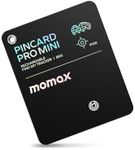 Momax Rechargeable Bluetooth Tracker, Key Finder IP68 Waterproof, Up to 328ft Range, Smart Tracking Tag for Keys, Bags, Luggage, Wallet and More, Mini Size, iOS Only