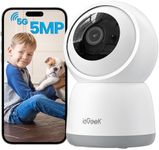 ieGeek 5MP Indoor Security Camera,5G&2.4G WiFi Baby Monitor Pet Cameras Surveillance Interieur for Home System,Video Cam with Phone App,Smart Motion Sensor,Auto Tracking,360°PTZ Dog Cam,Work w/Alexa