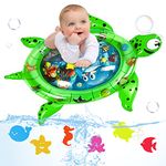 Infinno Tummy Time Mat Premium Baby Water Play Mat Baby Toys 3 6 9 12 Months for Infants Newborns and Toddlers Activity Play Center, Strengthen Your Babies’ Muscles in Daily Fun Time, Turtle, XLarge