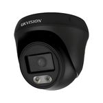 UKVISION COLORVU 3K 5MP Audio FULL COLOR CCTV Black Camera Turret Dome Built-in microphone TVI AOC 25M COLORVU AT NIGHT 2.8mm Color At night UKVISION-5MP-3K-AOC-Black-2.8mm (Black)