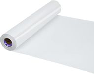 HTV Iron on Vinyl 12Inch by 12ft Roll HTV Heat Transfer Vinyl for T-Shirt HTV Vinyl Rolls for All Cutter Machine - Easy to Cut & Weed for Heat Vinyl Design (12ft, White)