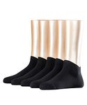 ESPRIT Women's Solid W SN Cotton Low-Cut Plain multipack Trainer Socks, Black (Black 3000) - 5 pairs, 3.5-7