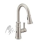 Moen 7260EWSRS Belfield Motionsense Wave Sensor Touchless One Handle Pulldown Kitchen Faucet Featuring Power Clean, Spot Resist Stainless