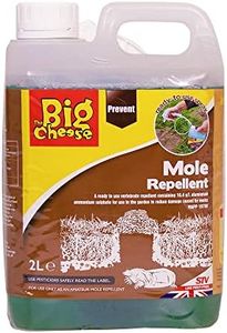 The Big Cheese Mole Repellent 2L RTU Sprayer – Ready-to-Use Outdoor Treatment – Deters Moles, Voles & Burrowing Rodents – Fast-Acting, Humane Pest Control for Lawns and Gardens