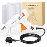 Hot Glue Gun, BeiHeng 20W Hot Melt Glue Gun Mini Glue Gun with 30pcs 7mm x 100mm Glue Sticks for School Crafts Handcrafts DIY Craft Projects and Home Quick Repairs (White)