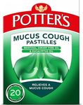 Potter's Mucus Cough Pastilles, Non-Drowsy, Pack of 20 (Packaging May Vary)