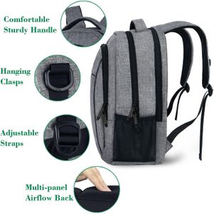 MATEIN 15.6" Travel Laptop Backpack – Grey