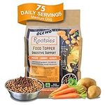 Olewo Rootsies Dog Food Topper – Sensitive Stomach Dog Food, Dog Digestive Support, Natural Prebiotic for Dogs, Gut Health for Dogs, Fiber for Dogs from Dehydrated Fresh Dog Food, 2.2 lbs