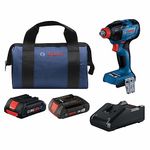 GDX18V-1860CB23 18V Connected-Ready Two-in-One 1/4 in. and 1/2 in. Bit/Socket Impact Driver/Wrench Kit with (1) CORE18V 4.0 Ah Compact Battery and (1) 2.0 Ah Slimpack Battery