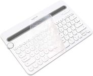 iFyx Keyboard Cover Skin for Logitech Bluetooth Multi-Device Keyboard K480 Cover Ultra Thin Protective Skin (Transparent)