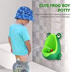 HaRvic Frog Children Kids Urinal Potty Removable Toilet Trainer Bathroom Baby Toilet Training Kids Potty Pee Trainer Urine for Boys with Funny Aiming Target (Multicolor)