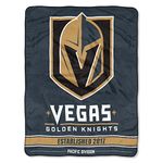 Northwest NHL Vegas Golden Knights Unisex-Adult Micro Raschel Throw Blanket, 46" x 60", Break Away