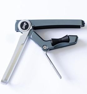 2025 Upgrade Rolling Guitar Capo, Aluminum Alloy - CNC Metal Carving Capo for Acoustic and Electric Guitars, Unique Folding and Hiding Design, Silky Smooth Movement, Precise Tuning. (SILVER)