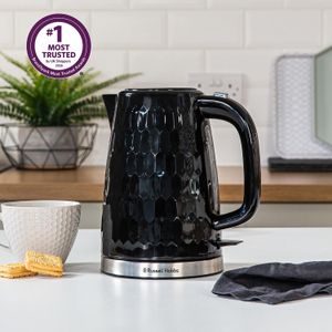 Russell Hobbs Honeycomb 1.7L Electric Kettle – Fast Boil, Black