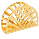 Inspira Home Tissue Paper Holder (Set of 4)| Decorative and Attractive Golden Stainless Steel Napkin Organizer Dispenser Stand for Home, Kitchen, Dining Table, Office Desk, Resturant and Cafeteria, Hotel