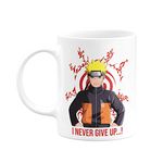 Eagletail India Naruto Anime I Never Give up Ceramic Coffee Mug 11oz