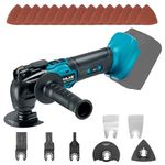 Nichilas Oscillating Multi Tool for Makita 18V Battery, Brushless Motor 6 Speed Swinging Shovel, Sander (NO BATTERY)