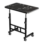 MAGIC.LY Multi-Purpose Laptop Table, Study Table| Bed Table| Adjustable Height, Portable for Office, Work Form Home | DIY Table, Easy to Assemble, Engineered (Adjustable Black Flower)