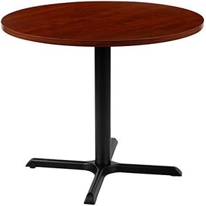 Flash Furniture Chapman 36" Round Multipurpose Conference Table, Business Meeting Table for Office and Conference Rooms, Cherry