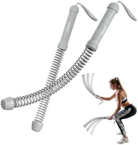 Soulyis Cordless Battle Ropes for Home Gym - Weighted Workout Rope for HIIT, No-Jump Full-Body Exercise, Portable Fitness Equipment for Men & Women (White)