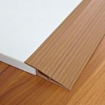 3.3ft Floor & Carpet Threshold Transition Strip, Vinyl Self Adhesive Overlap Edge Reducer,Edging Trim for Doorway Flooring Laminate and Tiles,Beveled Edge Ramp Edge Guard,for 3/5" Thick Material