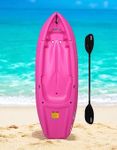 Generic The Wave 6' Youth Kayak with Paddle. Designed for Stability and Safety, It's The Perfect Choice for Youth Ready to Conquer The Water (Pink, 1 Pack)