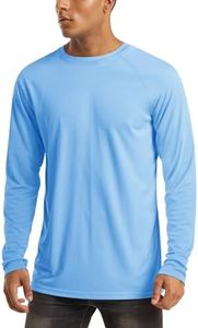 MAGCOMSEN UV Shirts Men Sun Shirts Sun Protection Shirts Rashguard for Men Long Sleeve Quick Dry Shirts Blue Blue,3XL