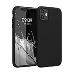 kwmobile Case Compatible with Apple iPhone 11 Case - Soft Slim Protective TPU Silicone Cover - Black Matte