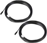 sourcing map 2pcs 10K Temperature Sensor Probe, NTC Thermal Sensor Probe 6.6ft Digital Thermometer Extension Cable