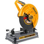 Cut Off Saw, INGCO Cut off Saw, 2350W | 3800rpm Chop Saw, Power Saw with Heavy Duty Steel Base, Electric Cut off Saw, Professional Cut off saw Machine With 1pcs 355mm cutting disc