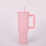 CYNVEXA Tumbler with lid and Straw 1200ML Cup Stainless Steel Vacuum Insulated Tumbler for Water, Iced Tea or Coffee 1.2L Office Gym Travelling (40 - Oz - Pink)